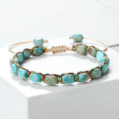 Natural Emperor Stone Bead Bracelet Women Men Wrist Jewelry