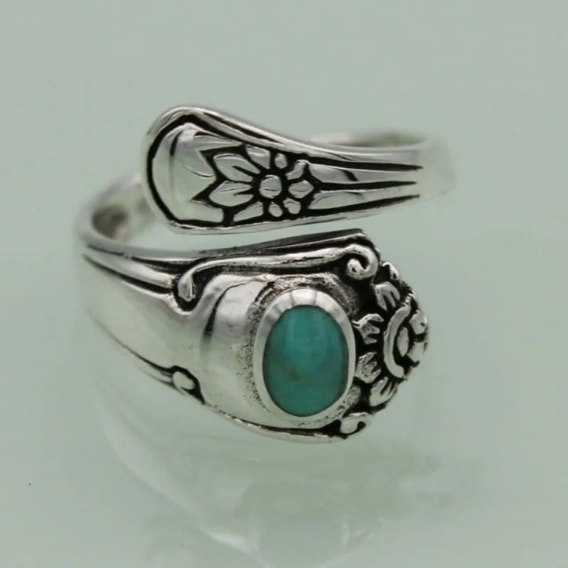Ethnic Style Creative Opening Adjustable Ring Women Retro Party Personality Jewelry Accessories