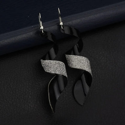Tassel Earrings 2025 Trendy Frosted Stud Earrings Long Earring Women Sexy Girls Jewelry Fashion Punk Metal