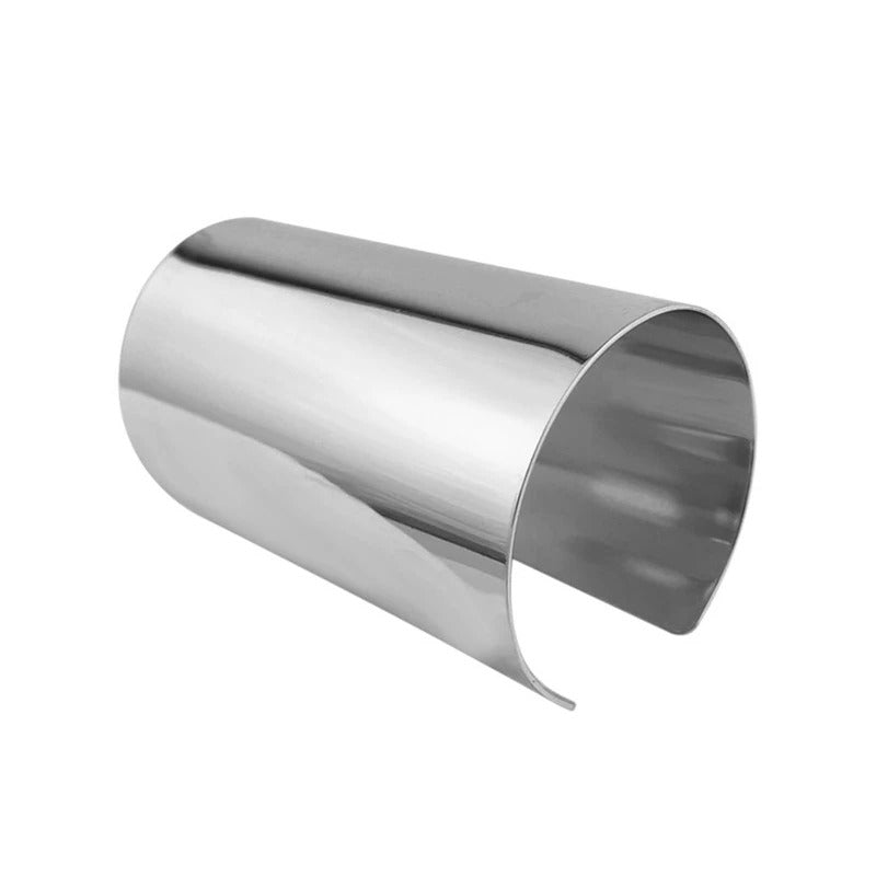 Gold Color Cuff Bangle Bracelet Open Wide Wire Women Jewelry