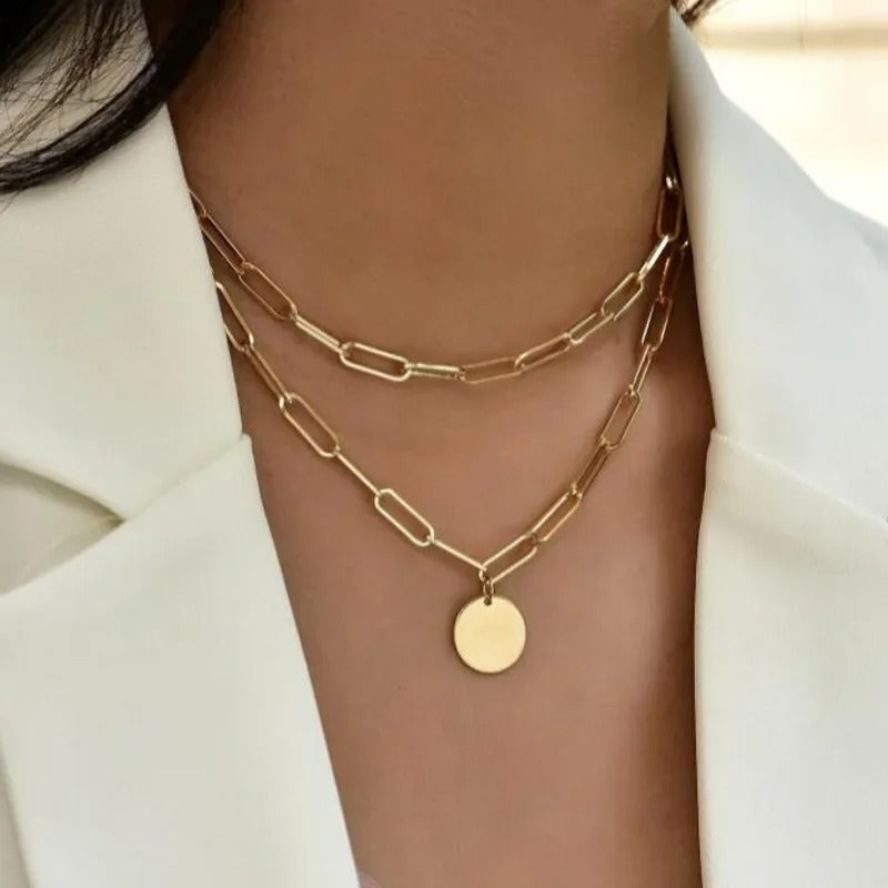 Elegant Layered Necklace Party & Wedding Jewelry for Women