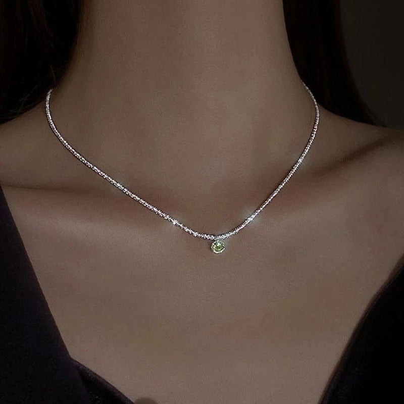 Trendy Round Bead Tassel Necklace for Women New Female Summer Clavicle Choker Long Geometric Chain Charms Party Jewelry