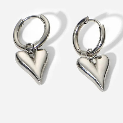 2025 Women Earrings Fashion Water Drop Pendant Earrings Simple Stud Earrings Punk Hip Hop Metal Ear Stud Trendy Jewelry Gift