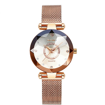 Ocean Star Women Crystal Watch 2025 Top Brand Luxury Rose Gold Women Bracelet Watch For Ladies Wrist Watch