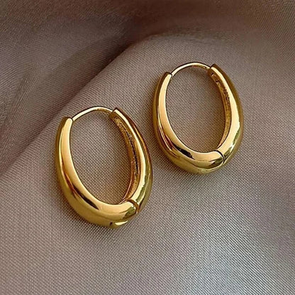 Simple French Style Geometric Earrings for Women Fashion Drop Jewelry