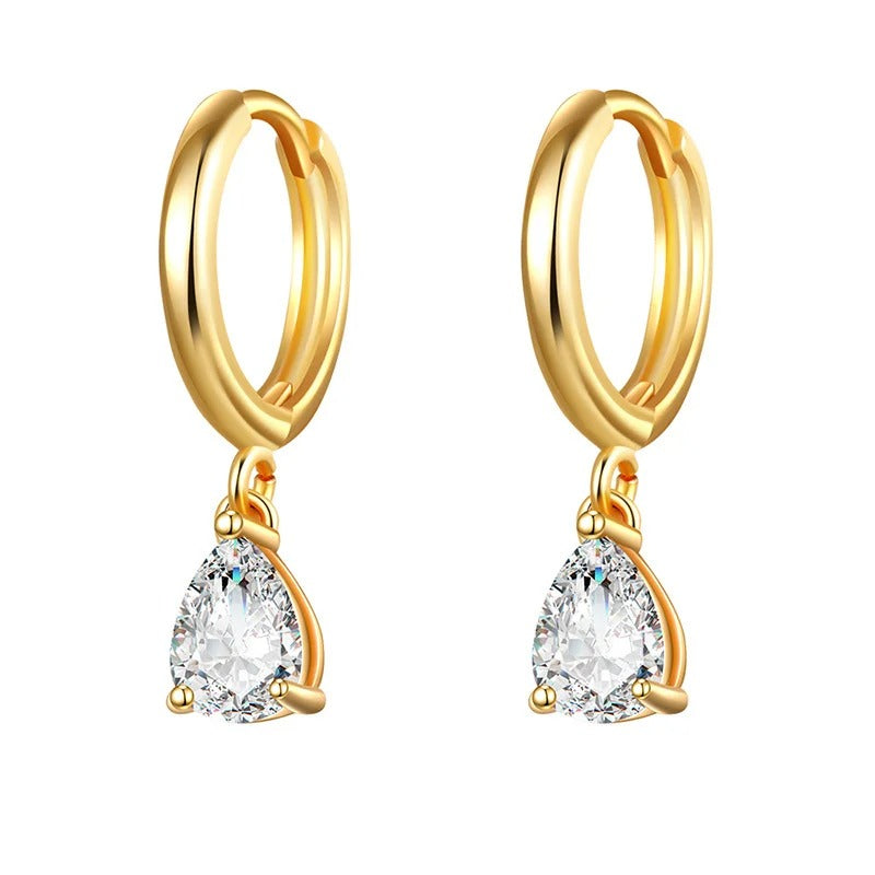 Silver Gold Filled Dangle Earrings For Women  Drop Earring Jewelry Circle Ear Ring
