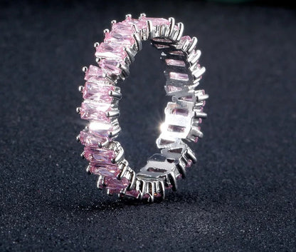 Fashion Multicolor Zirconia Rings for Women Marquise Crystal Ring Wedding Party Jewelry Gift
