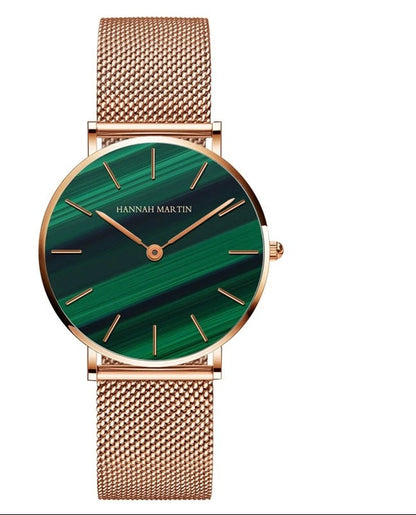 Quality Stainless Steel Band Japan Quartz Movement Waterproof Women Full Rose Gold Ladies Luxury Wrist Watch