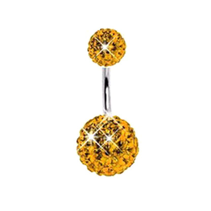 Stainless Steel Belly Piercing Crystal Body Accessory