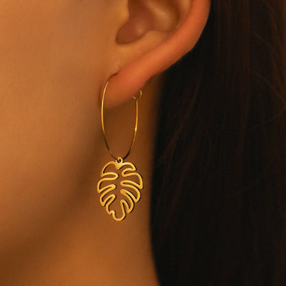 Stainless Steel Earrings Unique Pendant Design Drop Earrings For Women Jewelry