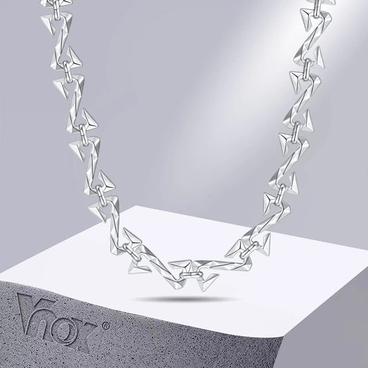 11mm Chain Necklaces for Men Women, Silver Color Unisex Chain Collar,Stylish Letter Z Links Choker, Cool Streetwear Jewelry