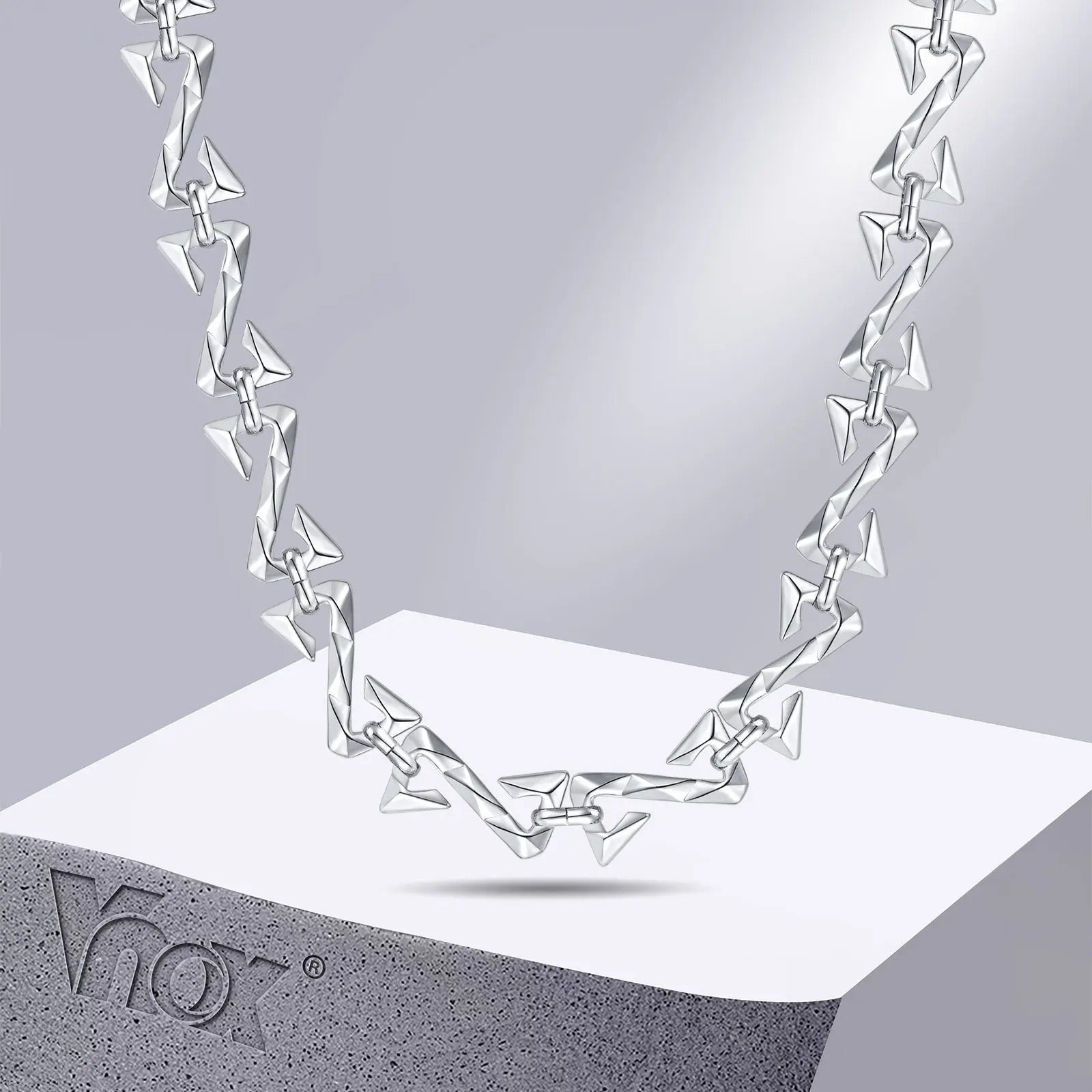 11mm Chain Necklaces for Men Women, Silver Color Unisex Chain Collar,Stylish Letter Z Links Choker, Cool Streetwear Jewelry