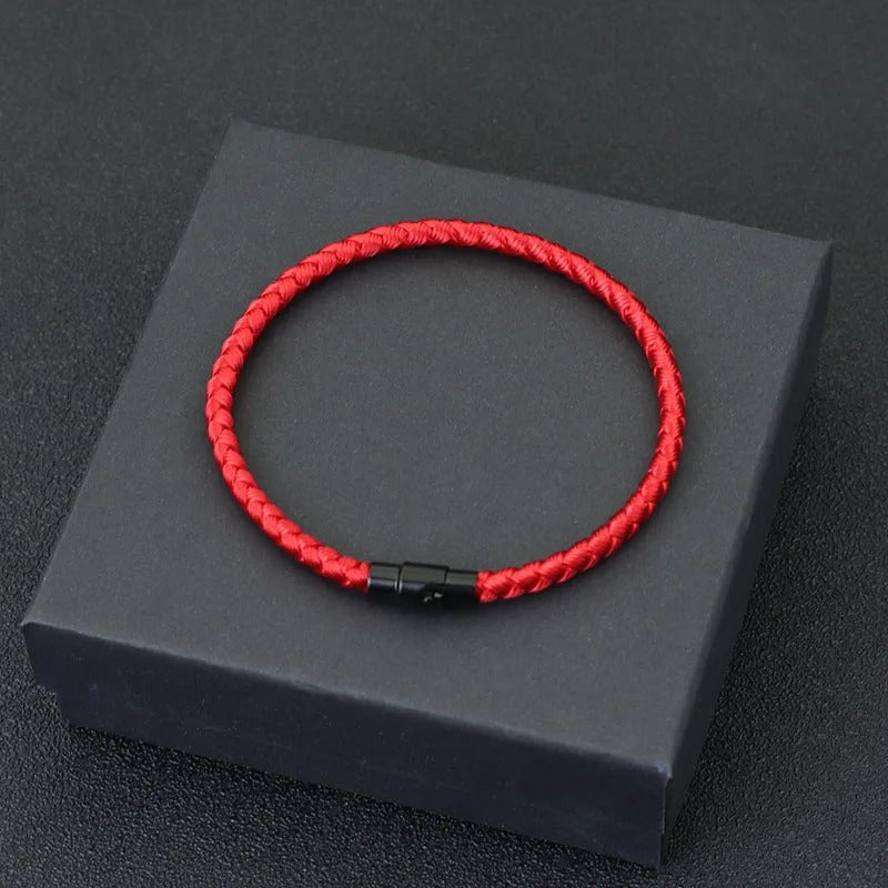 Magnetic Red Rope Bracelet Men Women Couple Wealth Prosperity Gift