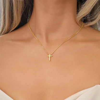 Personality Cross Necklace Stainless Steel Women Fashion Jewelry