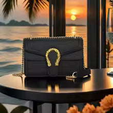 Fashion Printed Chain Crossbody Shoulder Bag for Women