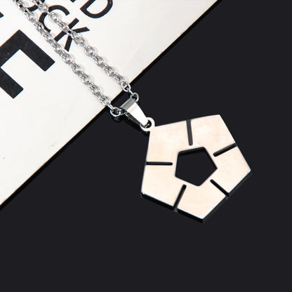 BLUE LOCK Necklace Soccer Sign Stainless Steel Metal Pendant Necklace For Women Men Cosplay Prop Accessories Jewelry Gift