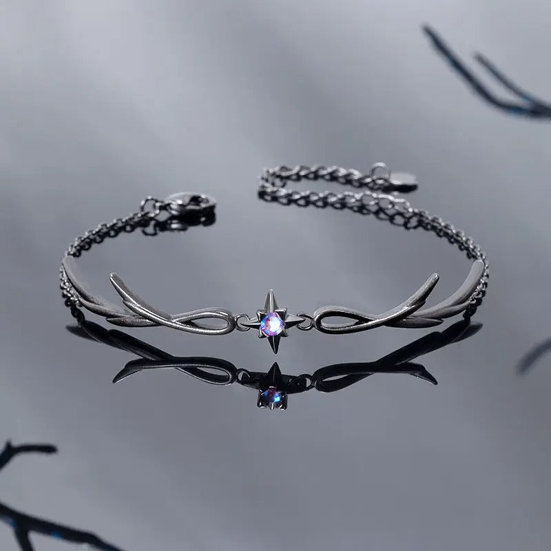 Dark Style Black Bracelet Personality Ladies Simple Charm Casual Jewelry Gift
