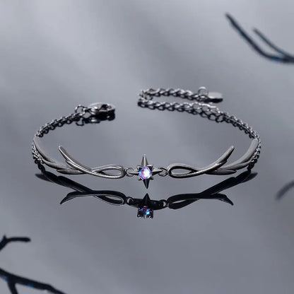 Dark Style Black Bracelet Personality Ladies Simple Charm Casual Jewelry Gift
