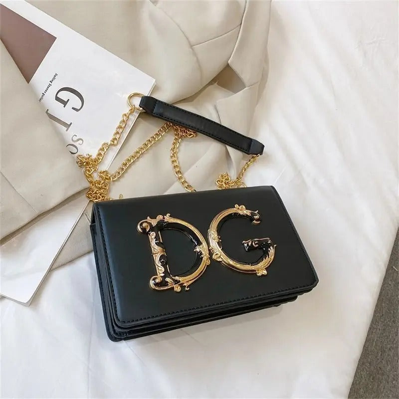 Versatile Fashion Student Crossbody Bag Western Style Chain Women’s Cute Princess Shoulder Bag