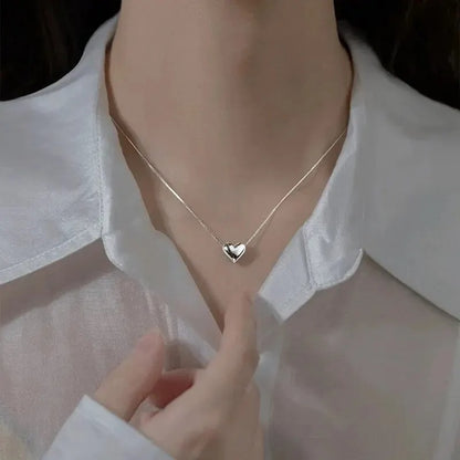 Cute Forever Love Heart Necklace Women Jewelry Gift