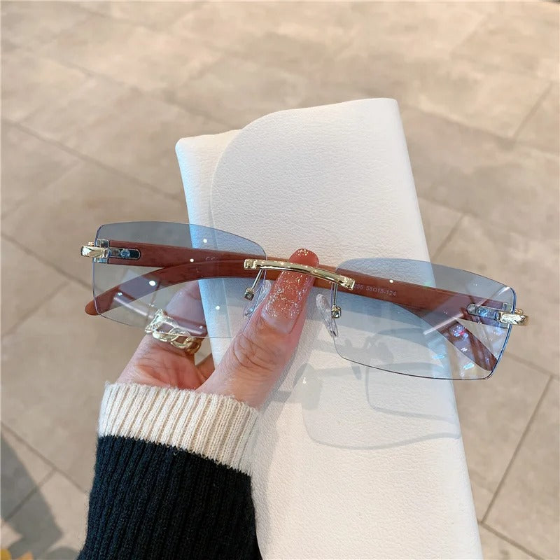 Luxury Wooden Sunglasses for Women Fashion Retro Sun Glasses