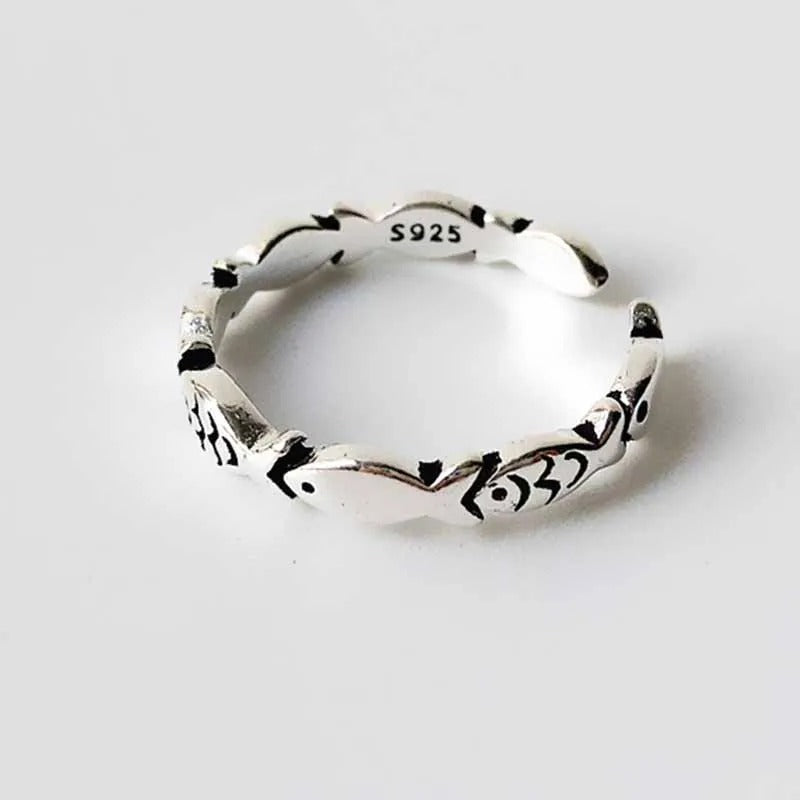 Sterling Silver Fish Adjustable Rings For Women Wedding Luxury Jewelry Wholesale Everything Money