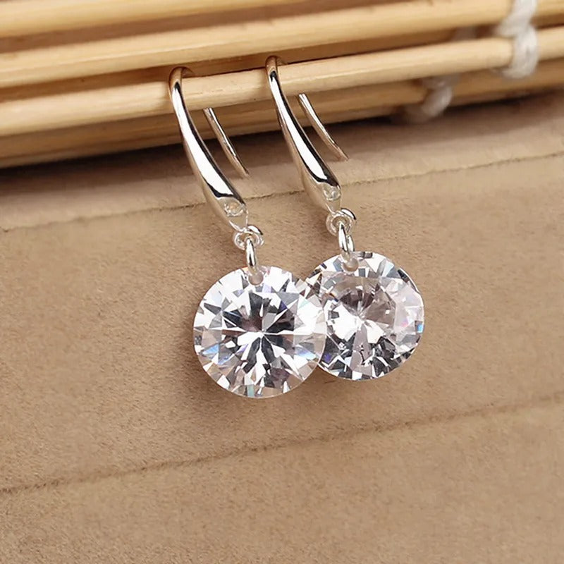 New Zircon Drop Earrings Women Hook Wedding Party Gift