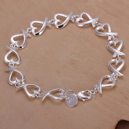 Silver Bracelets for Women Cute Noble Wedding Lady Fashion Jewelry