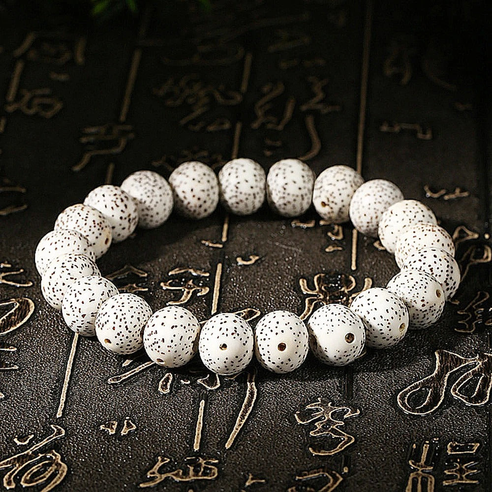 Natural Wood Star & Moon Bodhi Bead Bracelet Meditation Jewelry