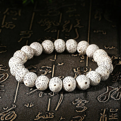 Natural Wood Star & Moon Bodhi Bead Bracelet Meditation Jewelry