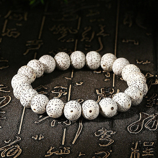 Natural Wood Star Moon Bodhi Seeds Bead Bracelet Promotes Meditation Wisdom & Good Luck Fortune Enlightenment Harmony Jewelry