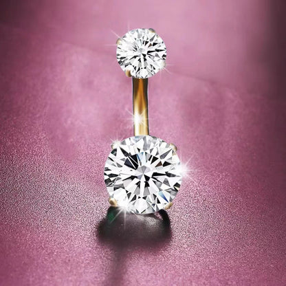 Stainless Steel Belly Piercing Crystal Body Accessory