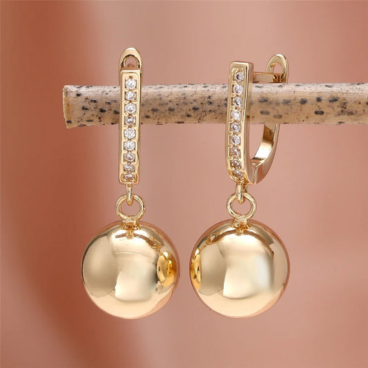 Cute Small Round Metal Hoop Earrings for Women Gold Color Charm Wedding Jewelry Gift