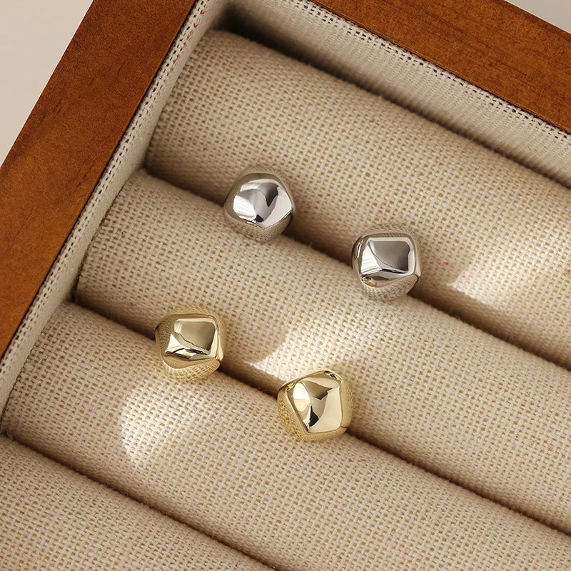 925 Silver Cute Stud Earrings for Women Simple Fashion
