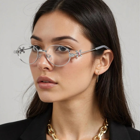 Diamond Rhombus Eyeglass Frame for Women