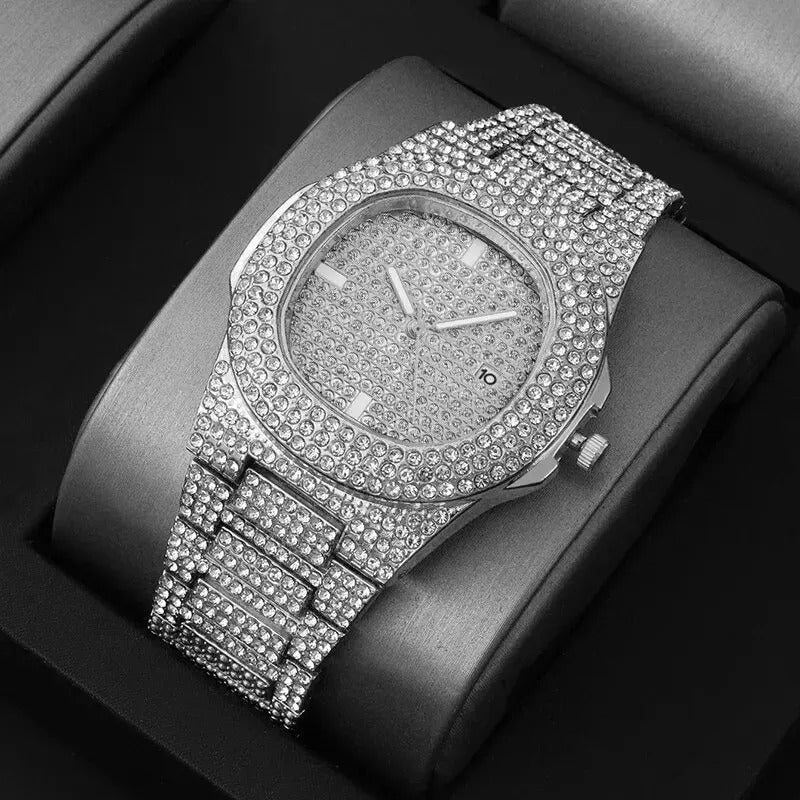 Luxury Stainless Steel Men's Quartz Watch – Luminous Calendar Sports Wristwatch