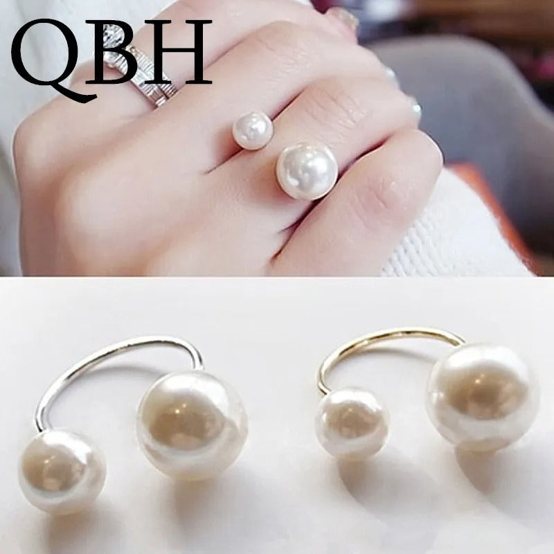 G293 Adjustable Pearl Ring Women’s Wedding & Fashion Jewelry