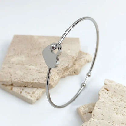 Gold Plated Love Buckle Bracelet Casual Jewelry for Women Gift