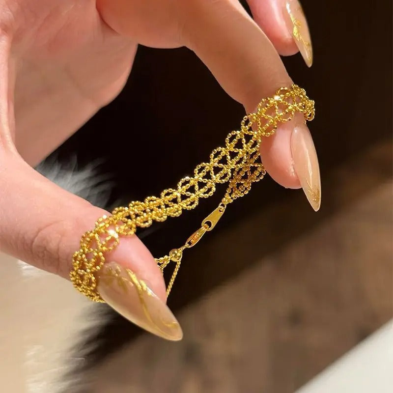 Lace lace bracelet, fashionable fresh, elegant, exquisite, adjustable bracelets sunny girl accessories, suitable for all seasons