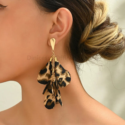 Elegant Long Dangle Earrings Women Wedding Designer Jewelry