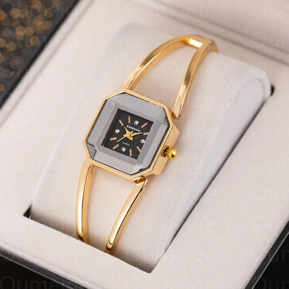 Simple Style Watch Women Top Brand Luxury Hollow Analog Quartz Wristwatches Fashion Elegant Ladies Watch Clock Gift