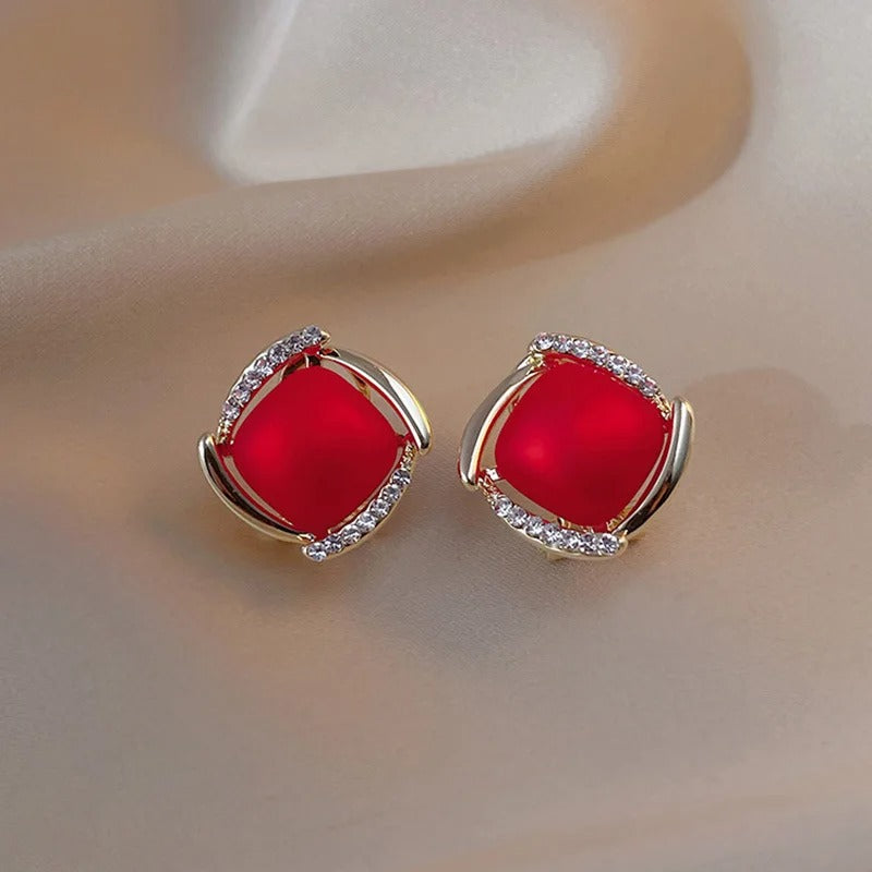 925 Silver Pearl Stud Earrings Korean Vintage Women’s Jewelry
