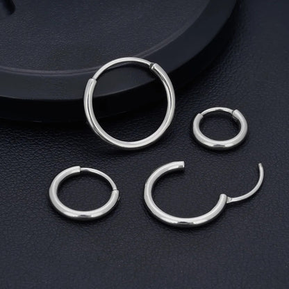 Cool Air Open Circle Earrings for Men & Women Fashion Jewelry