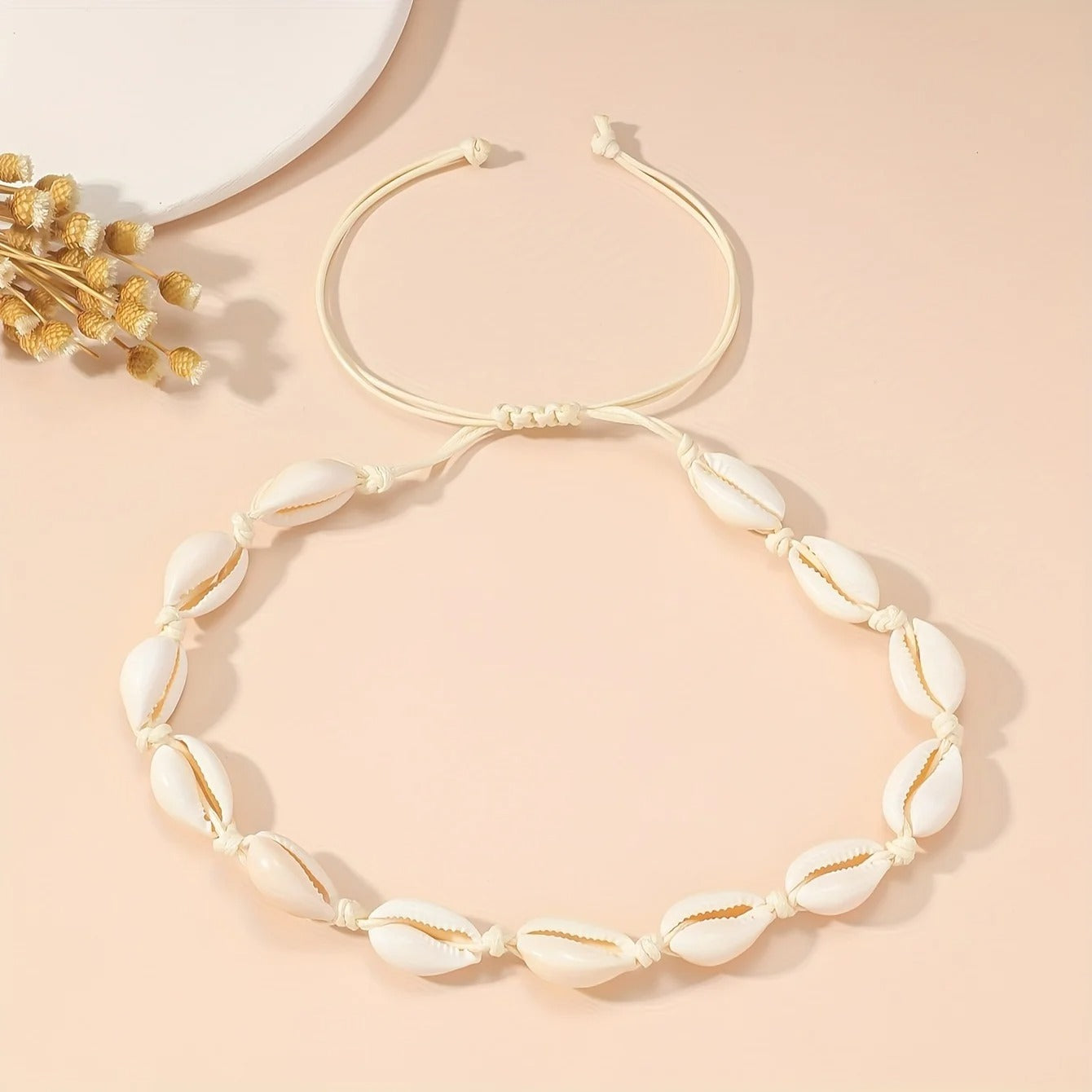Minimalist Elegant Seashell Lady Necklace, Personality Vintage Beach Travel Style Jewelry Accessories