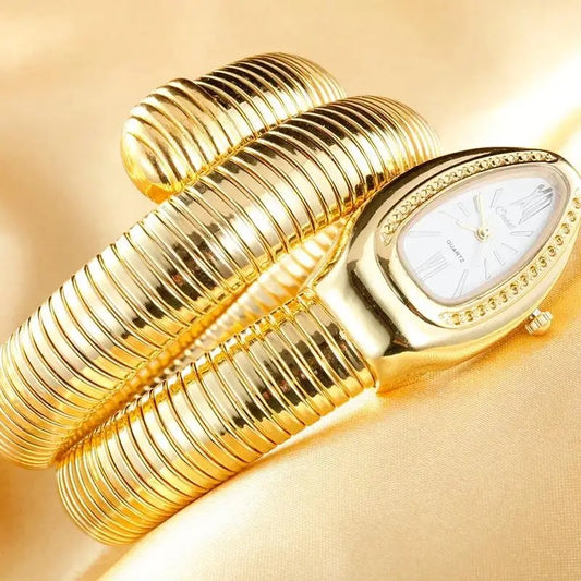 High-Quality Luxury Women’s Quartz Watch Gold Stainless Steel Fashion Bracelet Wristwatch