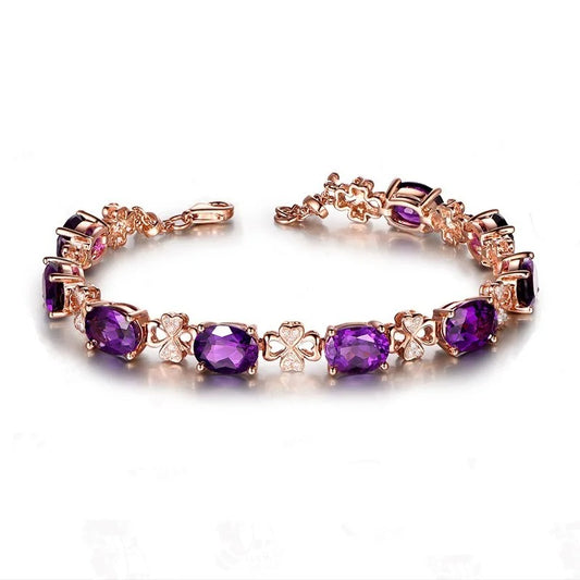 Natural Alloy Bracelet for Women 18K Gold Real Gold Jewelry Gift