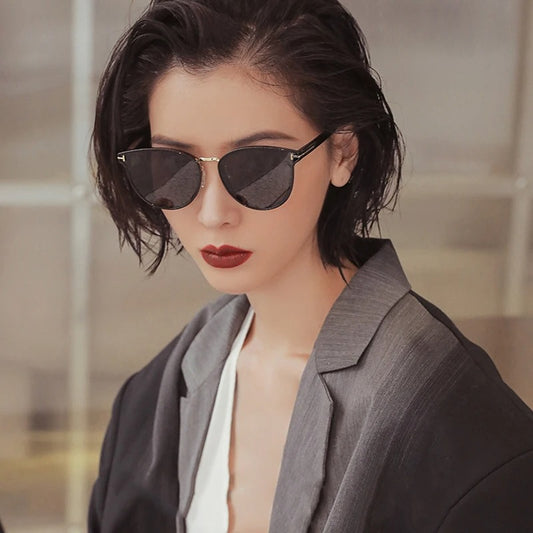 HBK Retro Cat Eye Polarized Sunglasses for Women