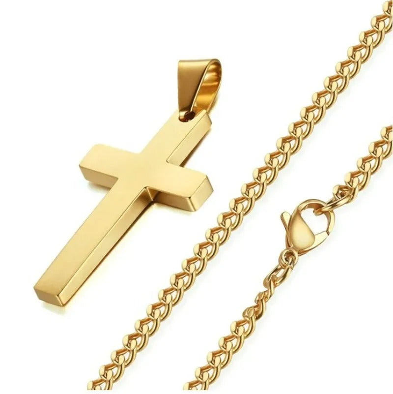 24 Inch Cross Pendant Necklace Christian Prayer Jewelry Gift