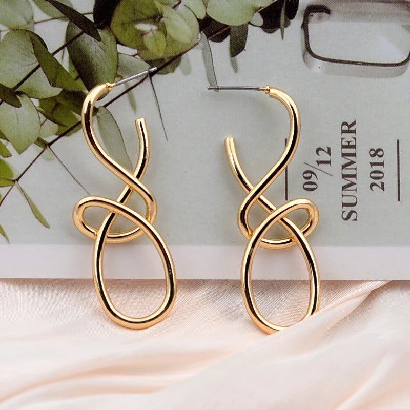 Personalized Irregular Geometry Drop Earrings Women Fashion Jewelry