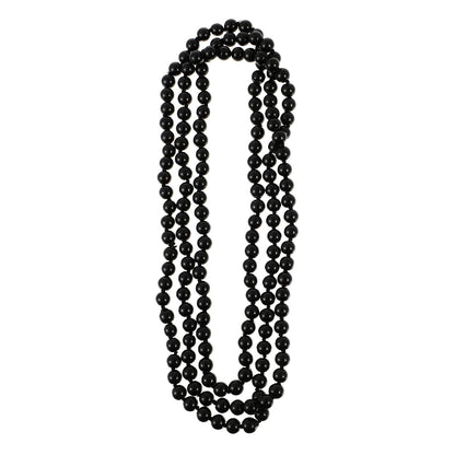 Sweater Necklace Long Pearl Accessories for Women Choker Necklaces Black Ladies